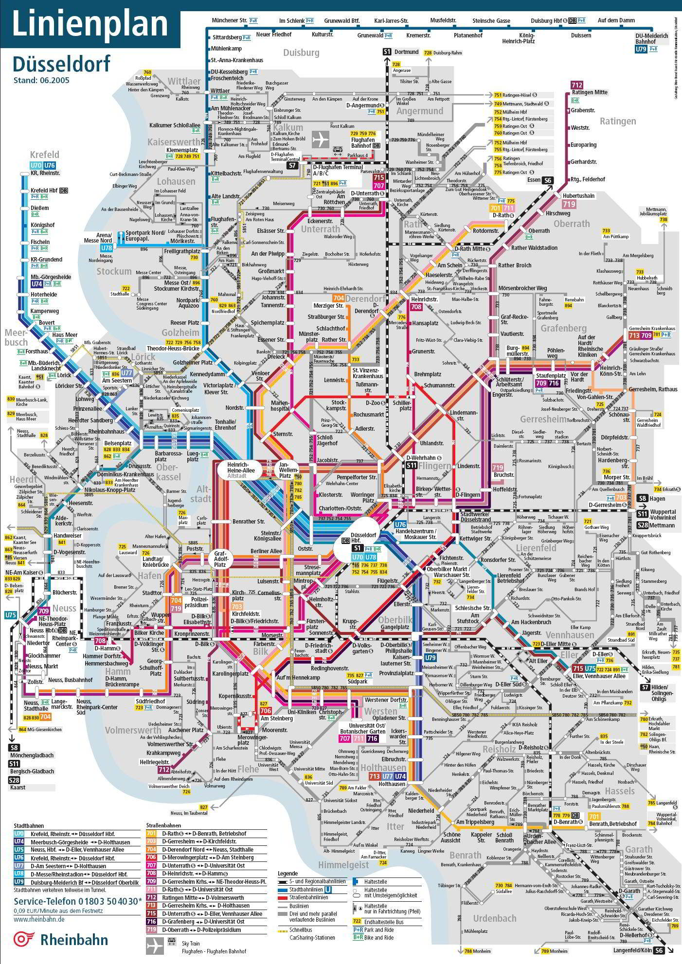 Düsseldorf Underground Map