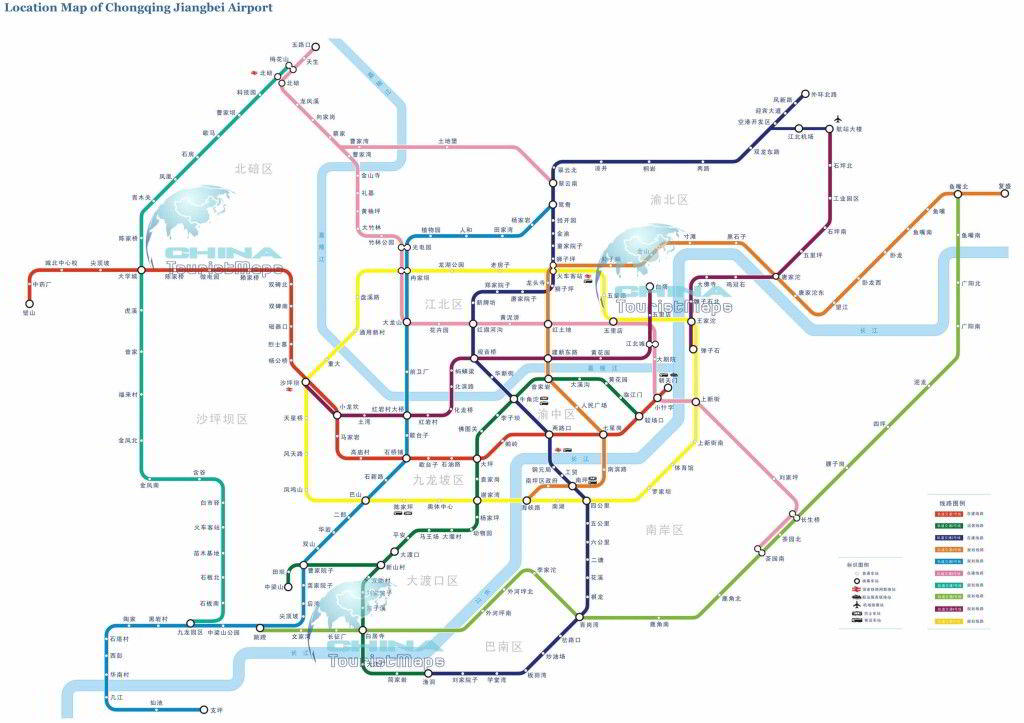 Metro Map of Chongqing