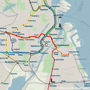 Map Metro Copenhagen