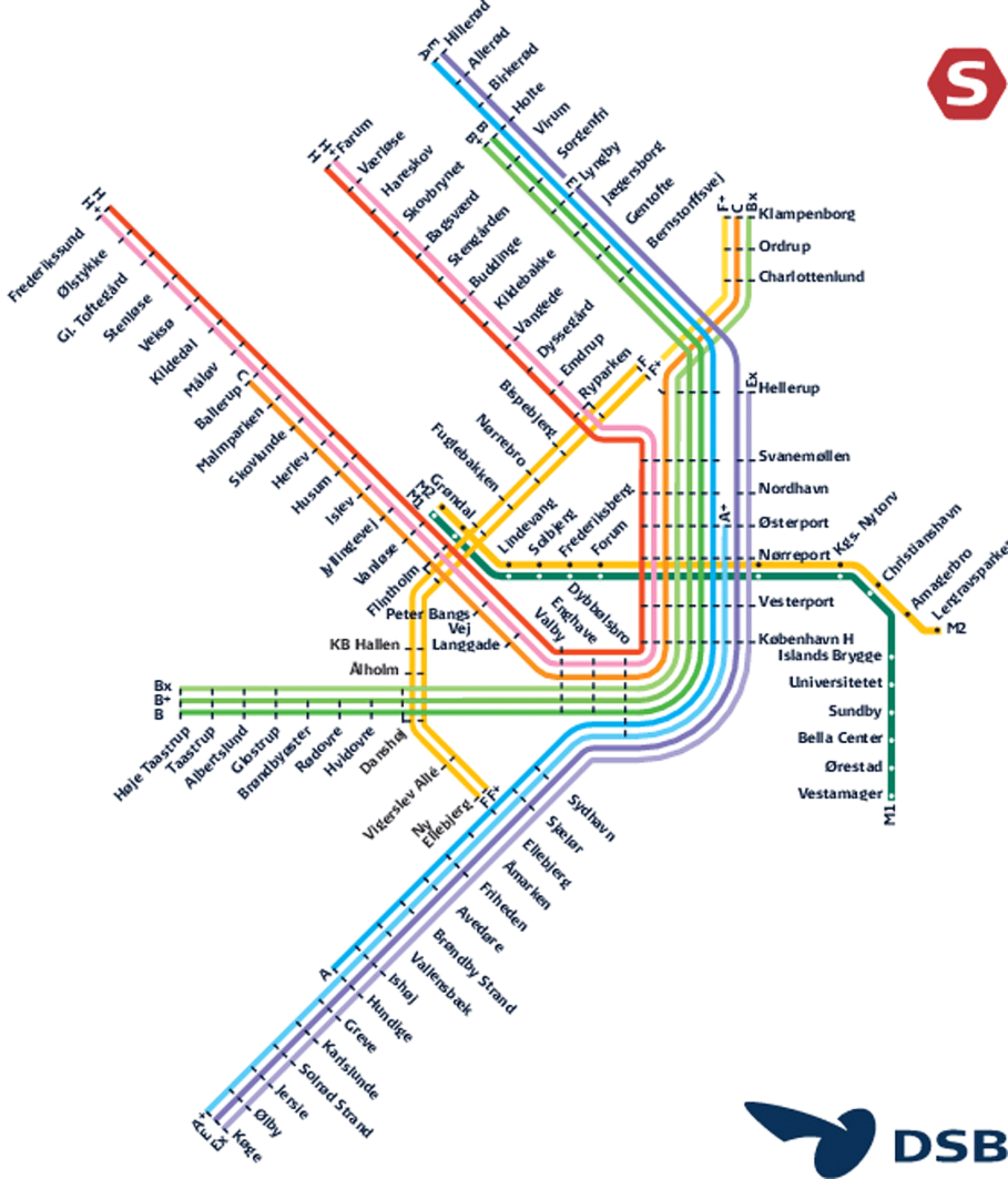 Mapa Metro Copenhagen 4 