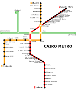 Subway Map of Cairo 2014