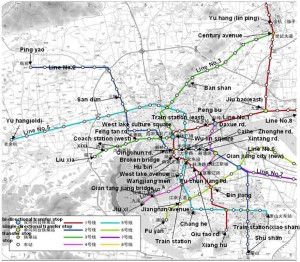 Mapa métro Hangzhou