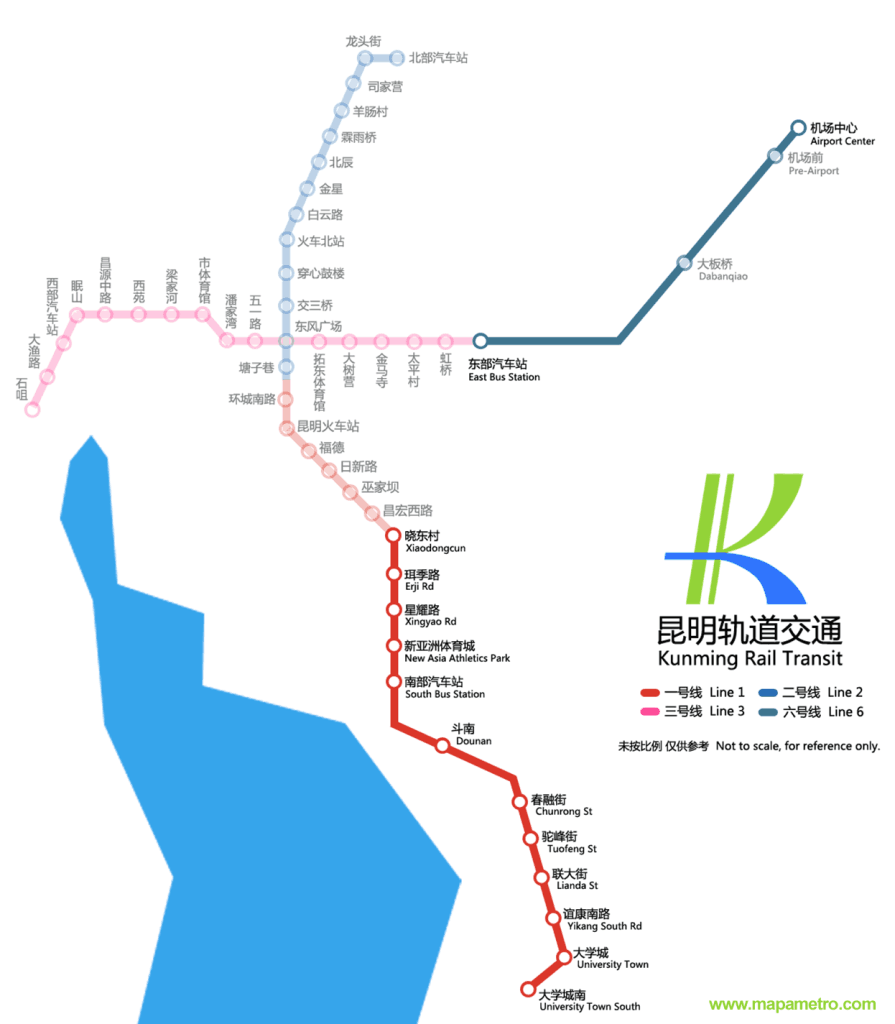 Map meter of Kunming