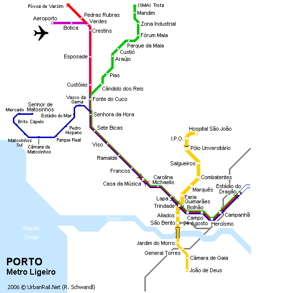 Mapa metro de Porto Alegre