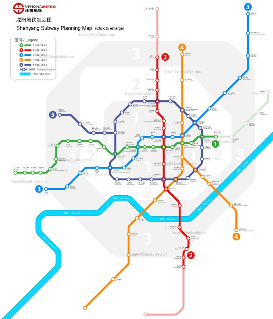 Mapa metro de Shenyang