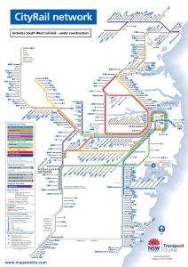 Mapa metro de Sydney 2020