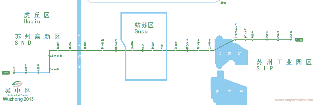 Metro Mappa di Suzhou