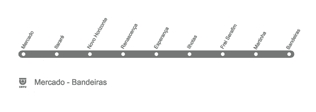 Metro kaart Teresina