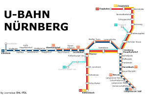 Norimberga mappa della metropolitana 6