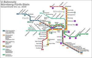 Nuremberg mapa do metro 8