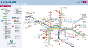 Nuremberg mapa do metro 9