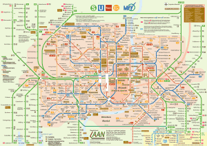 Mapa del metro de Múnich 1, año 2014
