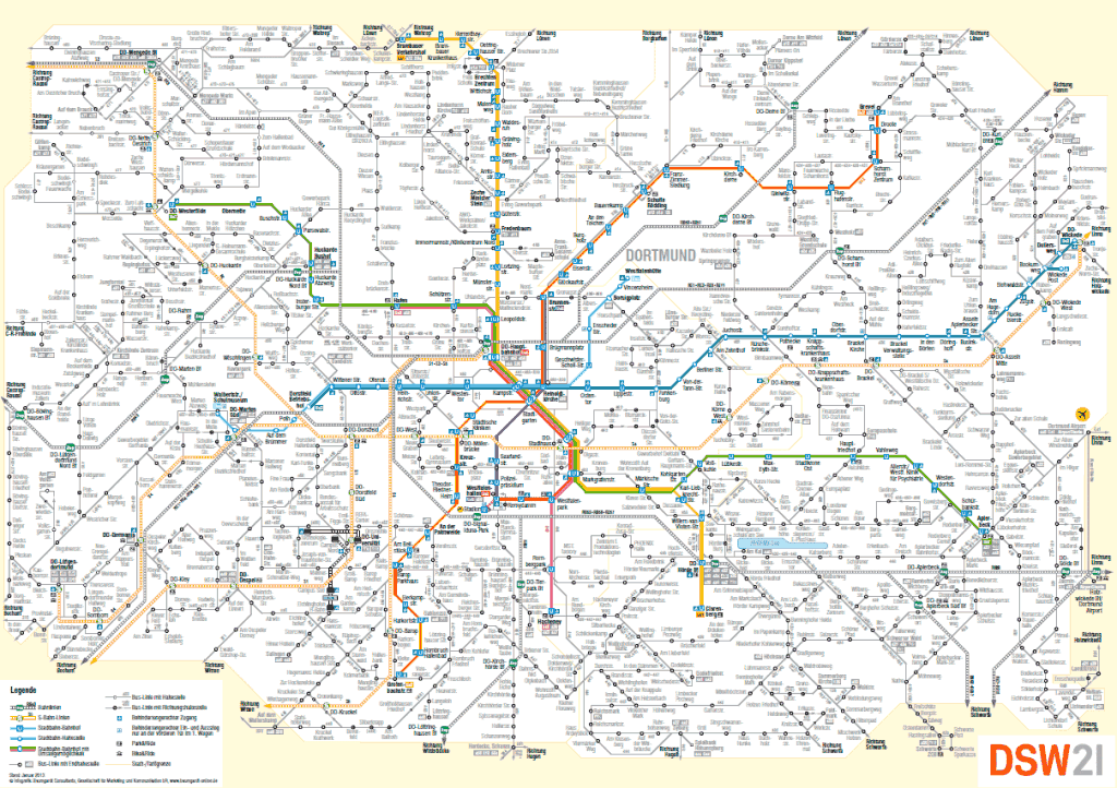 Mapa metra w Dortmundzie 2