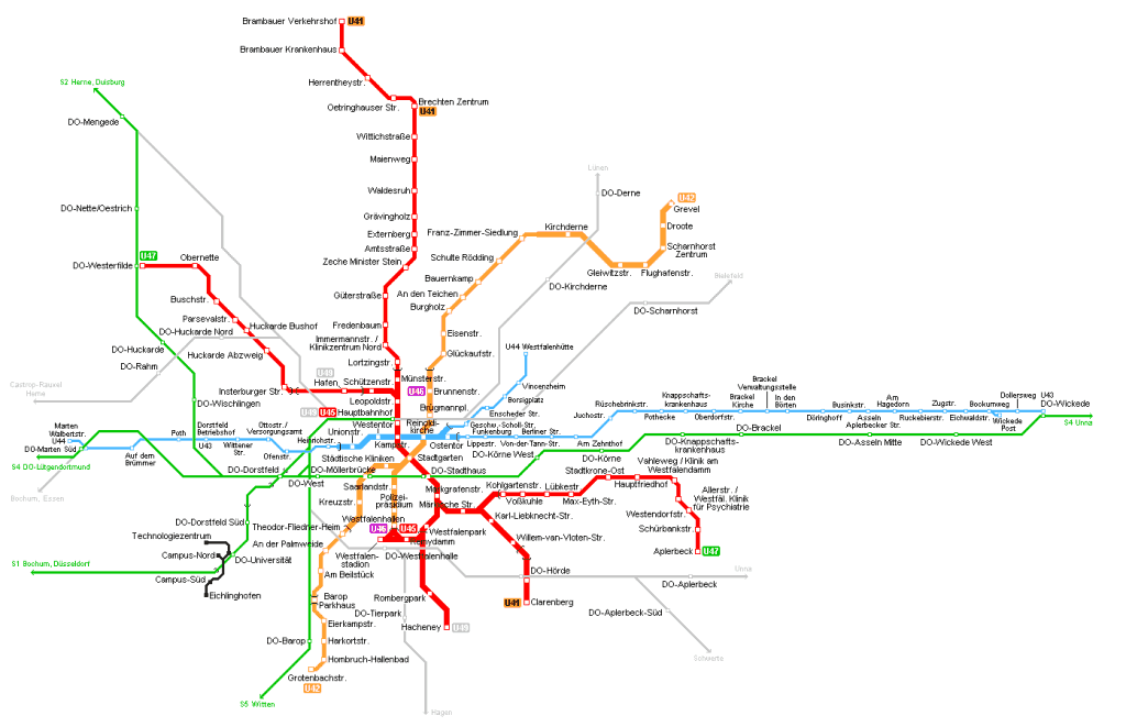 Dortmund Subway Map 1