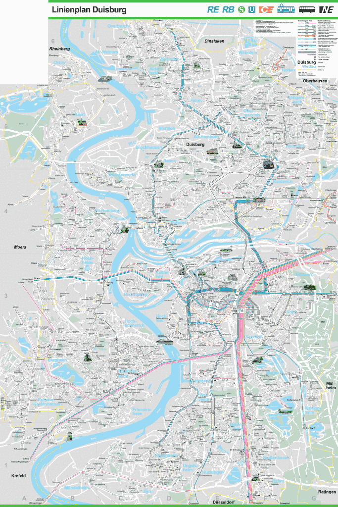 Mapa metro Duisburg 3
