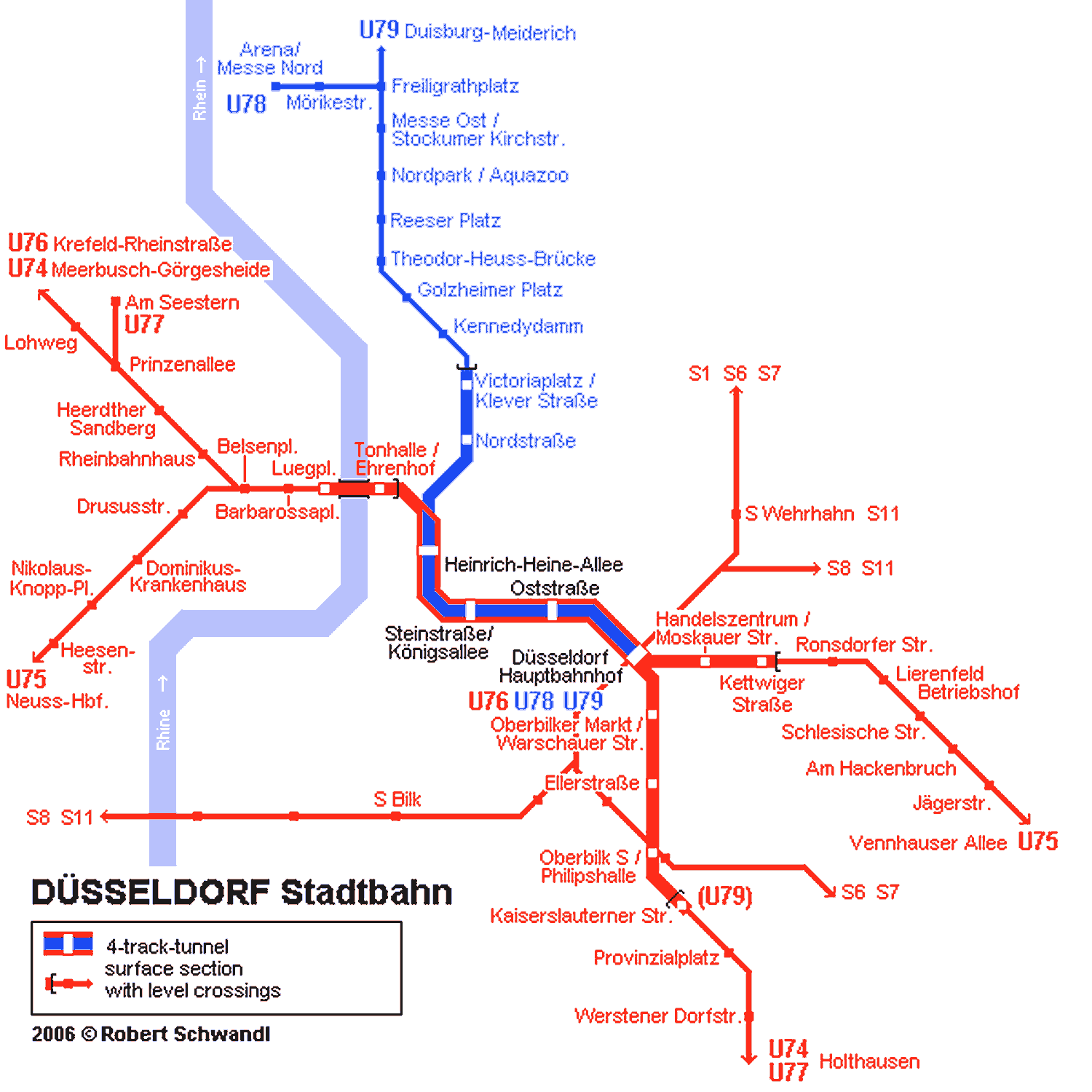 Mapa metro Duesseldorf 4