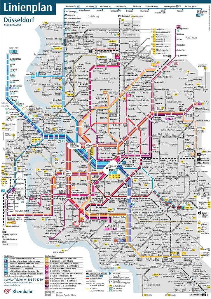 Duesseldorf metro kaart 5