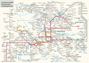 Mapa μετρό Ludwigshafen 4