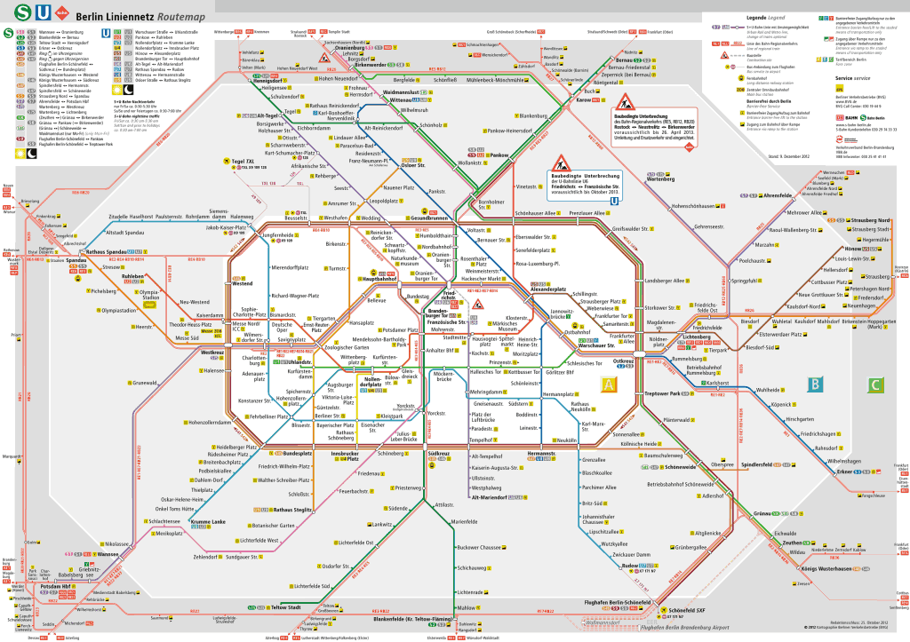 Mapa métro Berlin 4