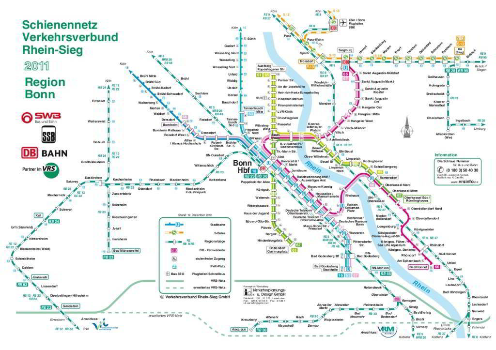Mapa metro Bonn 3
