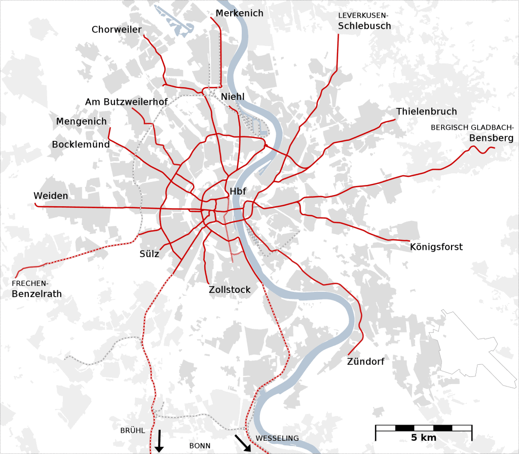 Köln U-Bahn-Karte 5