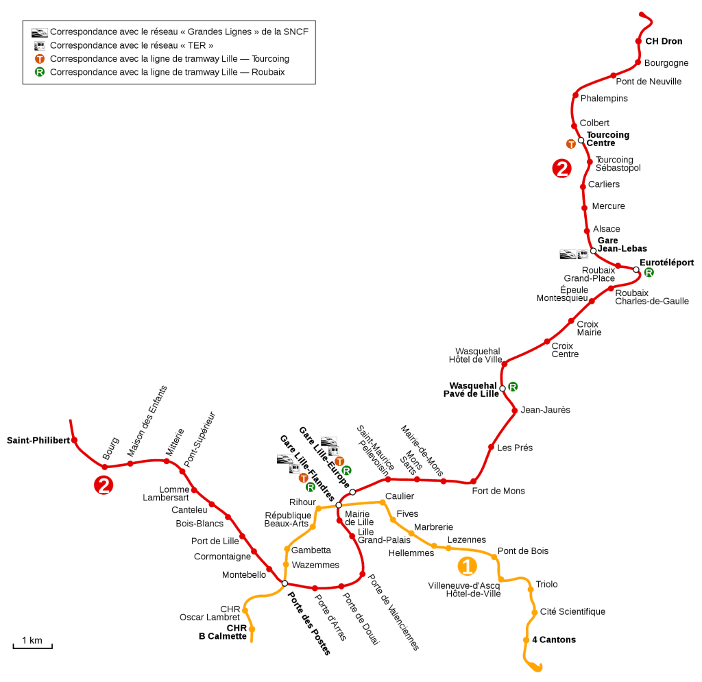 MAPA metro Lille (Metro Pequeno) 1