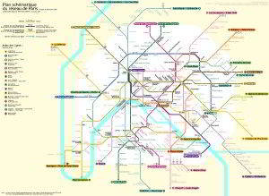 Mapa metro París 1