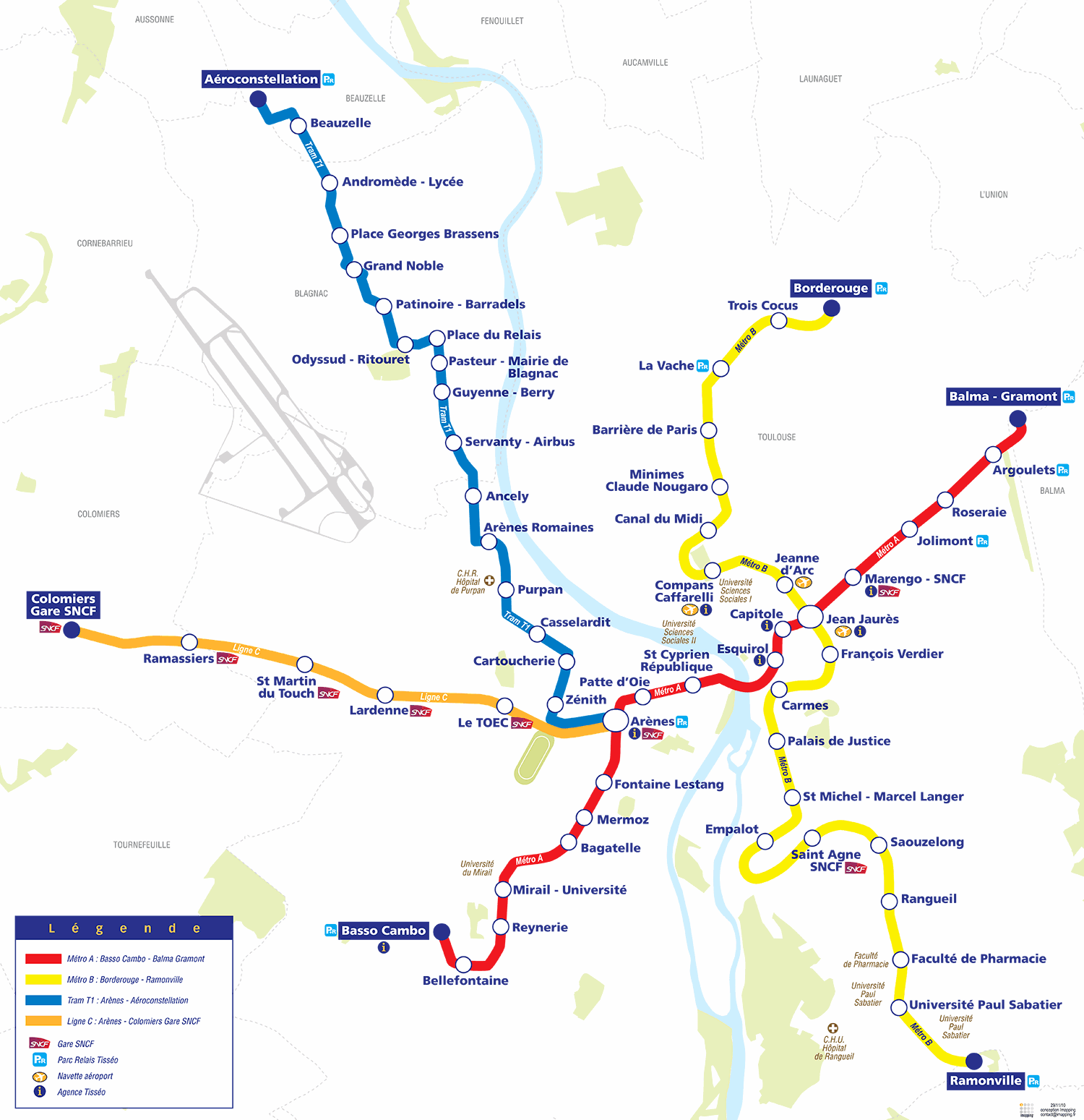 France files - Mapa Metro