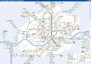 Mapa metro Frankfurt 1 2011