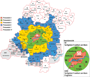 Mapa zonas de Franskfurt 2014