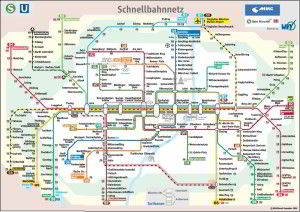 ミュンヘンの地下鉄マップ