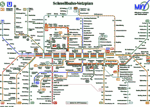 מפת הרכבת התחתית של מינכן 7