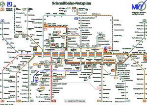 Munich Subway Map Munich U Bahn Mapa Metro