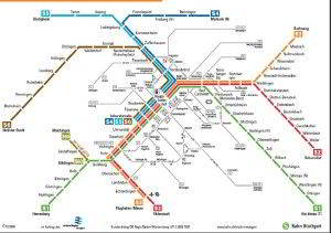 Stuttgart plan du métro 2