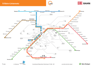 Stuttgart Vorort-U-Bahn-Karte 9