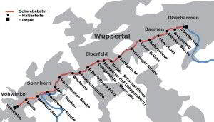 Wuppertal plan de plan du métro 4