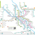 Mapa del metro ligero de Bonn.